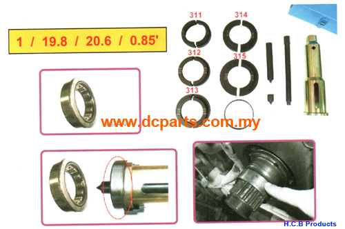 TRUCK TRANSMISSION BEARING PULLER TRUCK TRANSMISSION BEARING PULLER